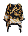 Sea Blue Mall Baroque Print Loose Batwing Sleeve Top  SeaBlueMall.com