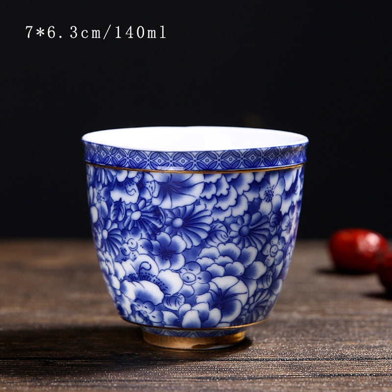Vintage Korean Ceramic Tea Set & Cup Coaster