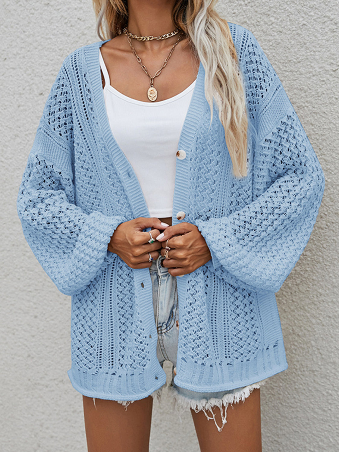 Let Me Love You Openwork Cardigan