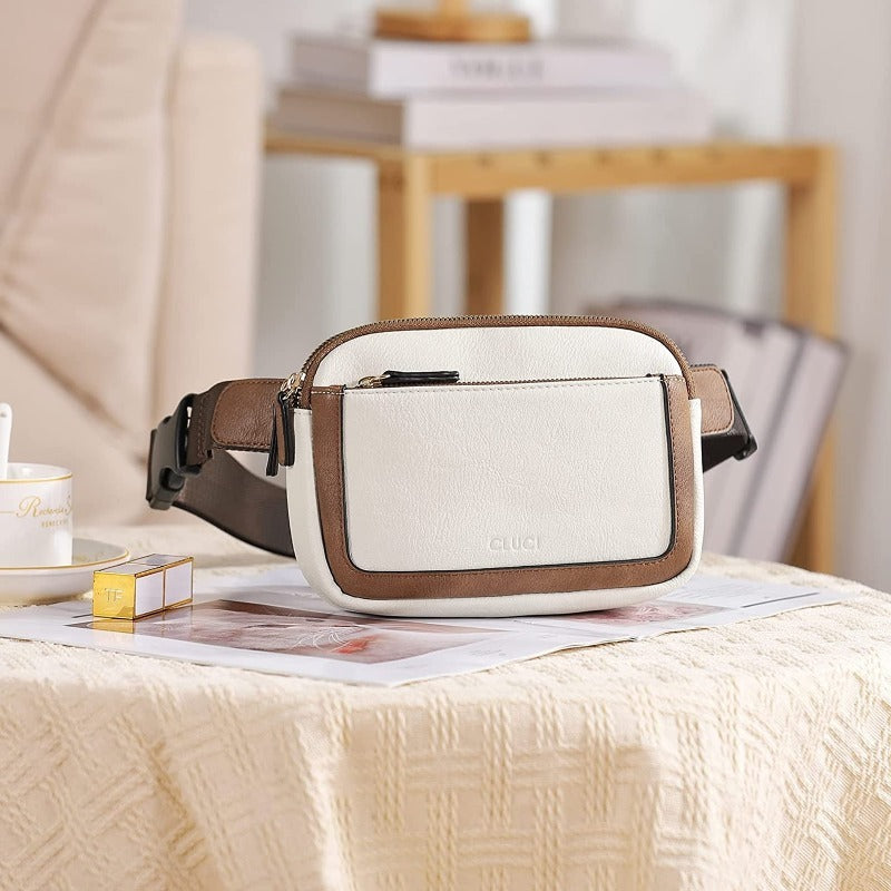 Fashion Leather Fanny Pack with Pockets