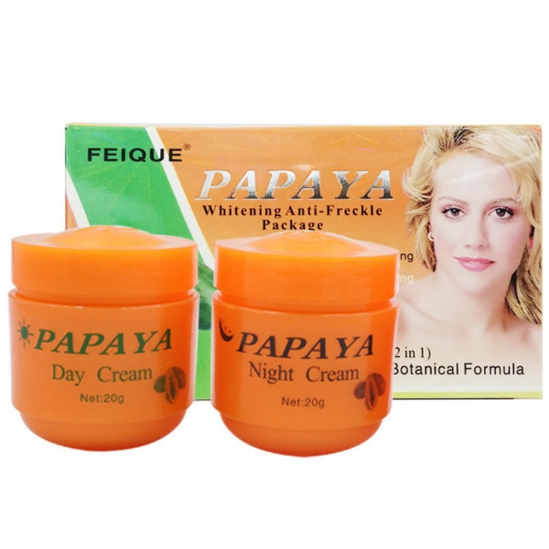 Brighten Papaya Pieces 2-Piece Day & Night Cream Set