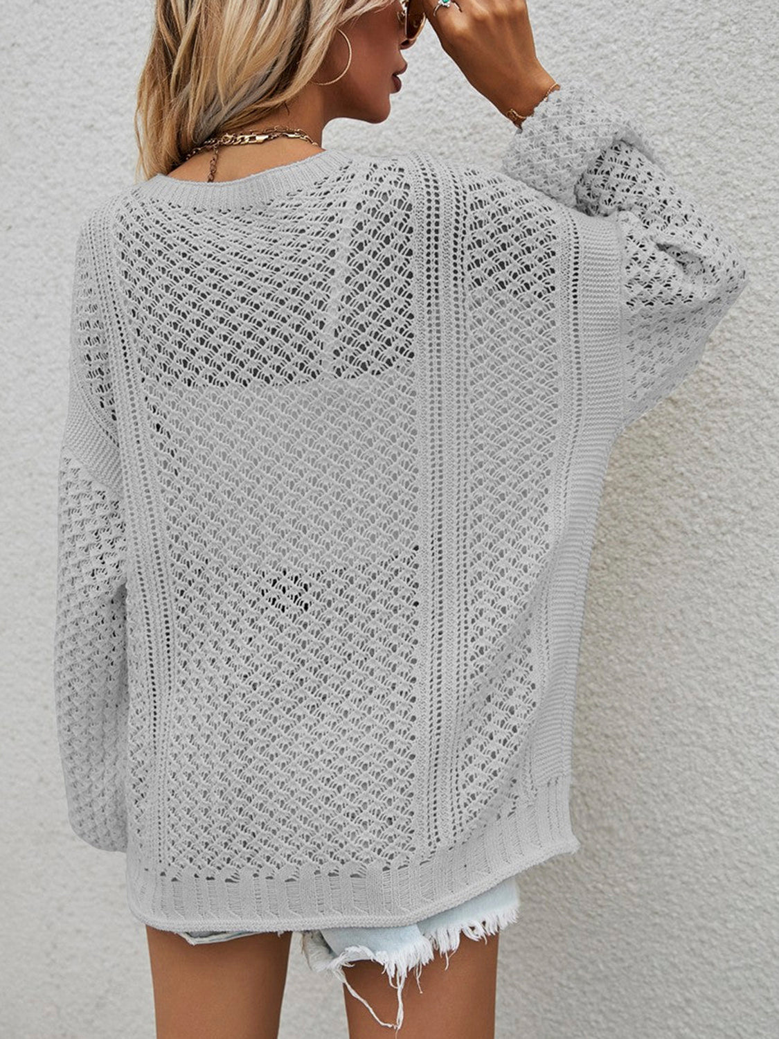 Let Me Love You Openwork Cardigan
