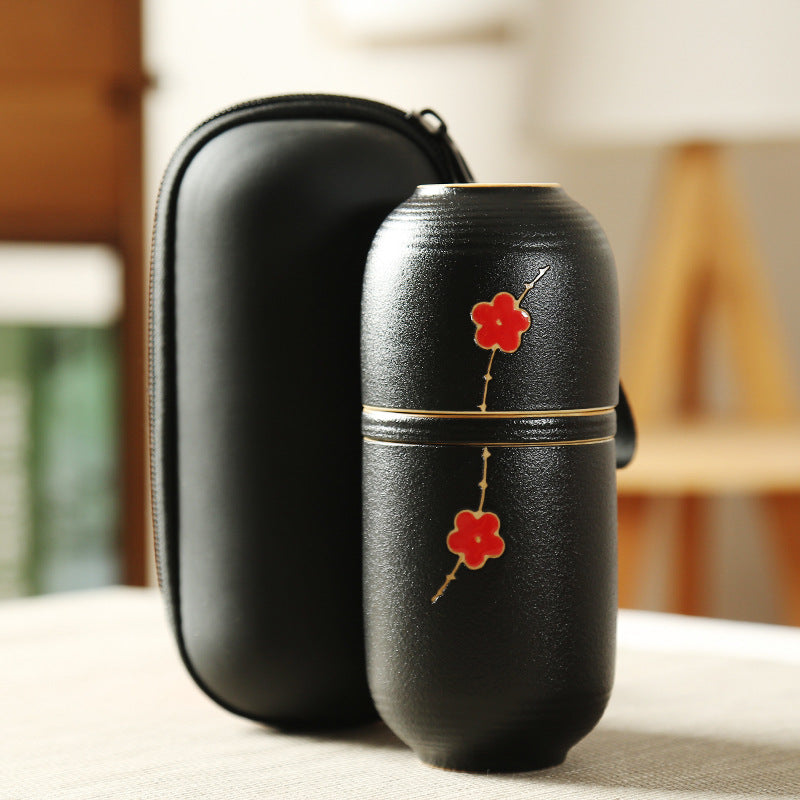 Korean Portable Stoneware Travel Tea Set