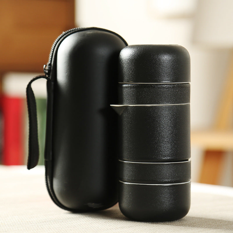 Korean Portable Stoneware Travel Tea Set