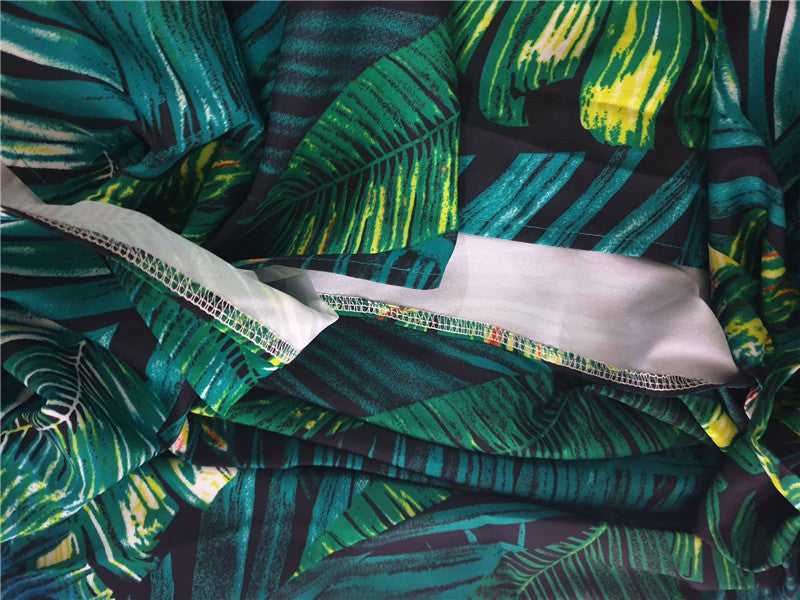 Marcy Long Skirt Sleeveless Tropical Print