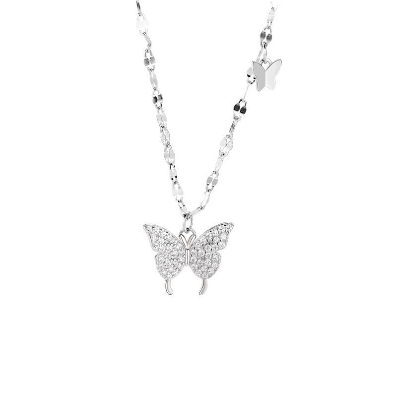Silver Butterfly Necklace