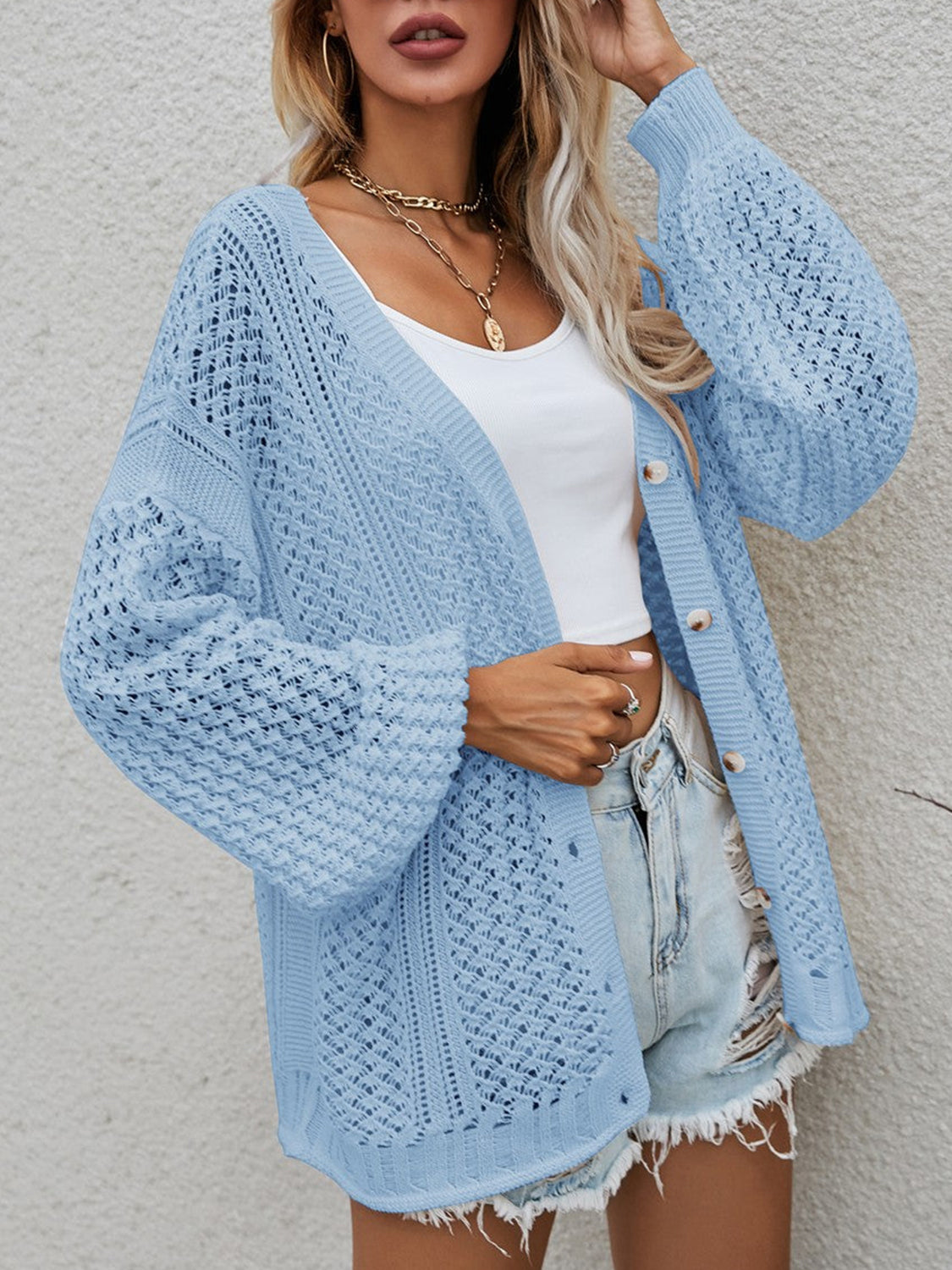 Let Me Love You Openwork Cardigan