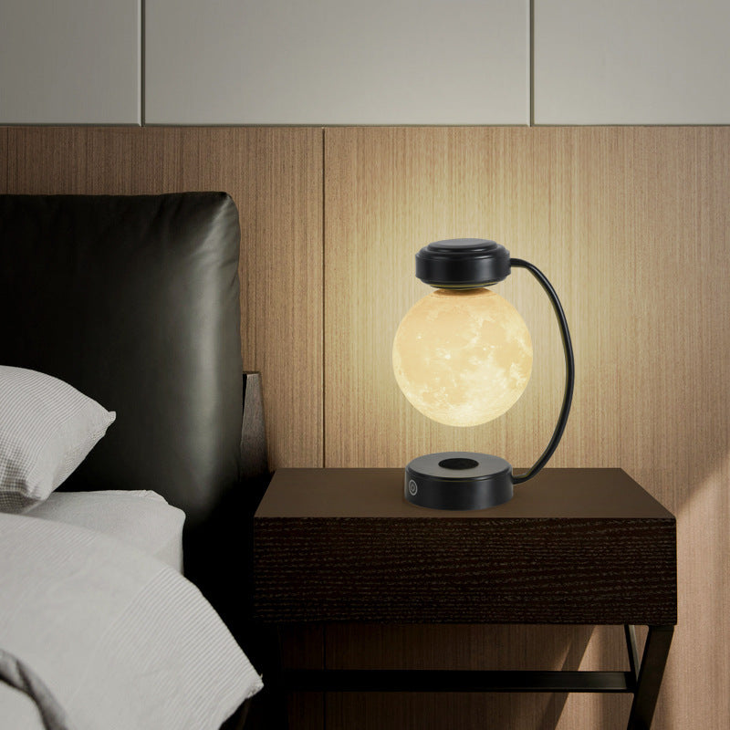 3D LED Moon Night Light Rotating Floating Ball Lamp