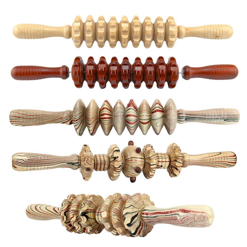Full Body Muscle Massager Wooden Roller Stick