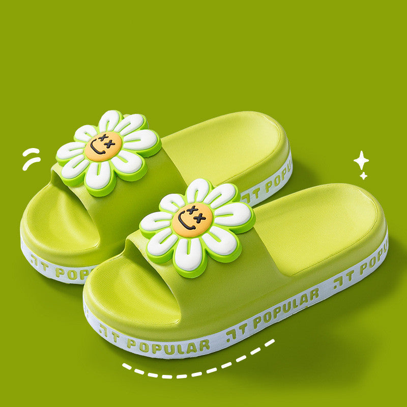 Cute Daisy Flower Anti-Slip Thick Sole Sandals