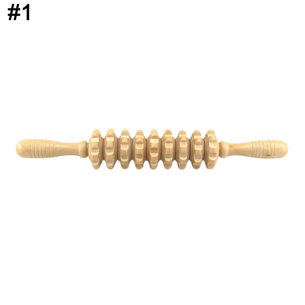 Full Body Muscle Massager Wooden Roller Stick