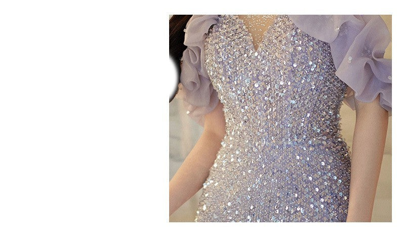Violate Love French Style Evening Halter Gown