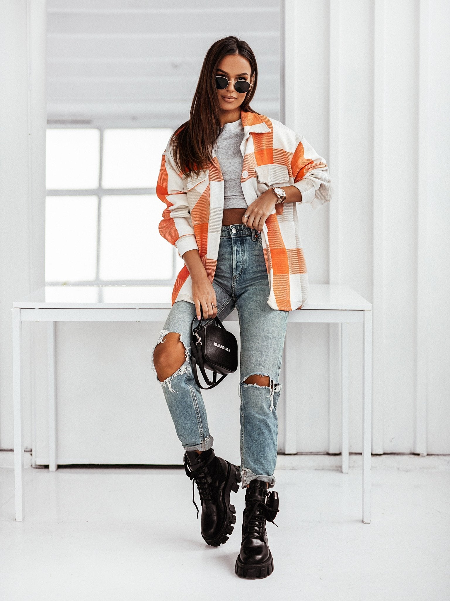 A Total Babe Plaid Shirt