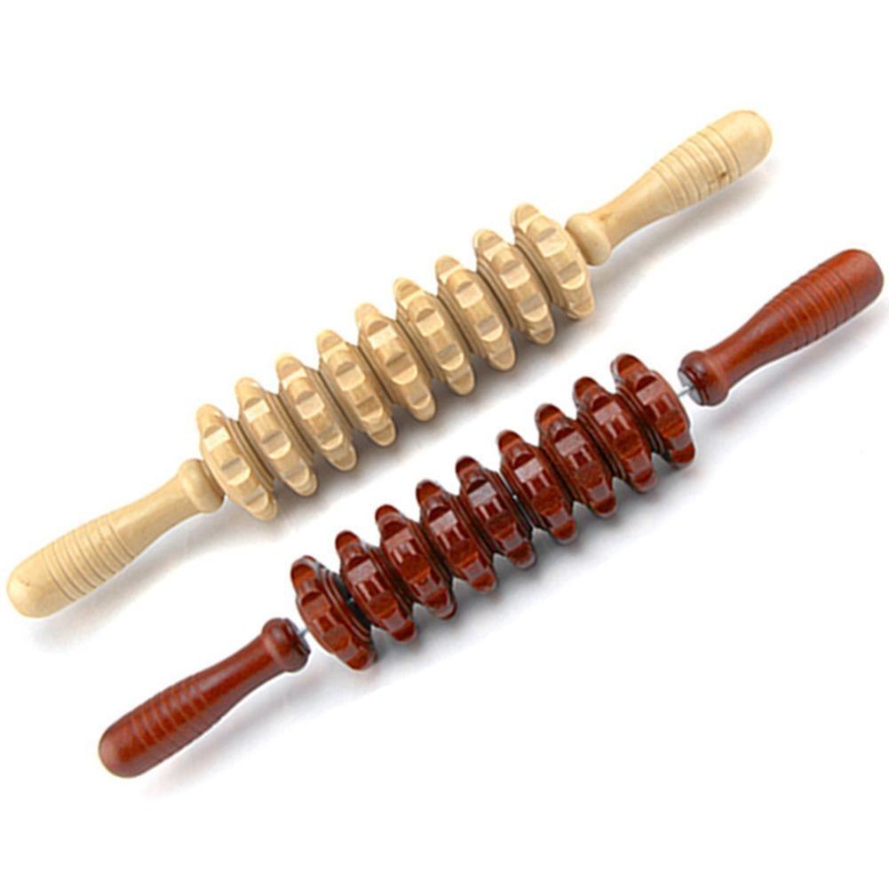 Full Body Muscle Massager Wooden Roller Stick