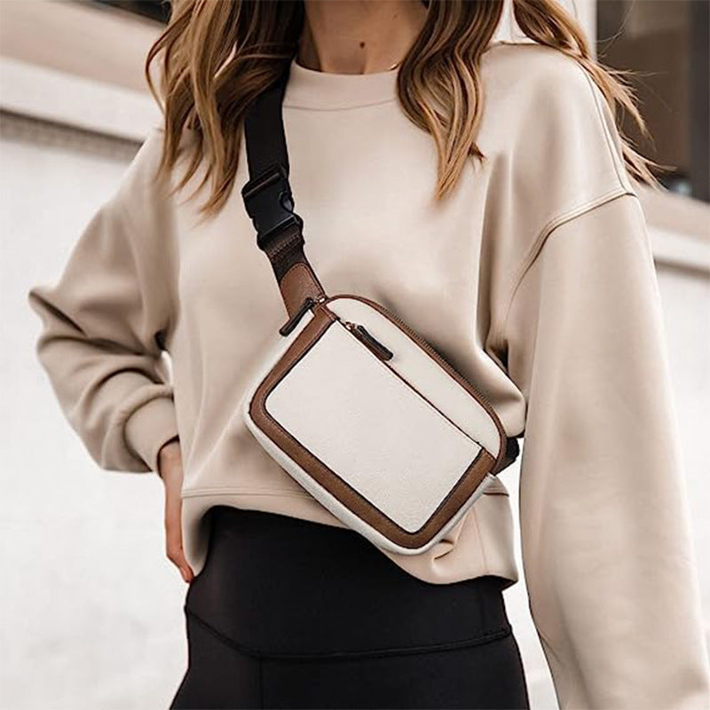 Fashion Leather Fanny Pack with Pockets