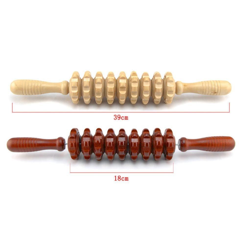 Full Body Muscle Massager Wooden Roller Stick