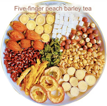 Nourishing Five Fingered Poria Job's Tears Peach Tea