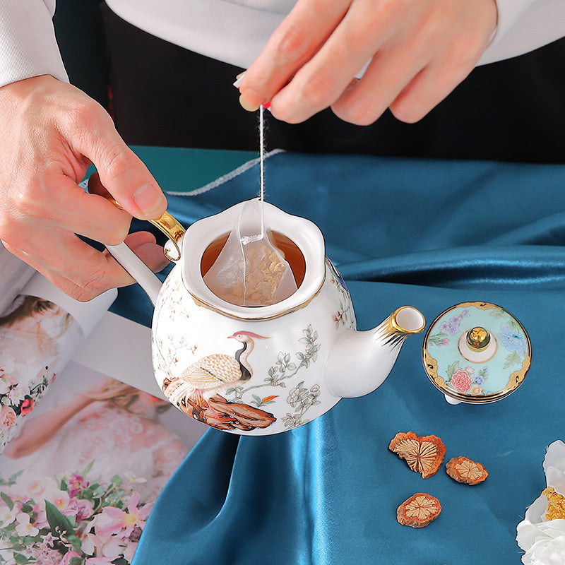 Chinese Ceramic Teapot Cup Suacer Set 