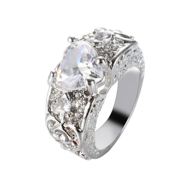 Princess Heart Shaped  Ring