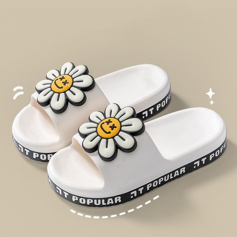 Cute Daisy Flower Anti-Slip Thick Sole Sandals