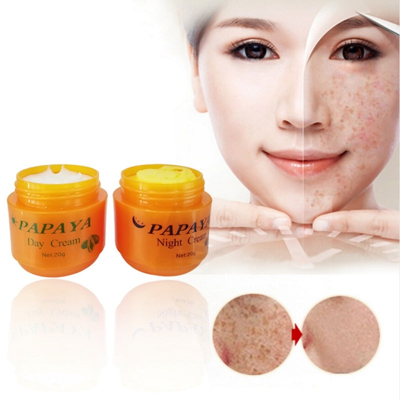Brighten Papaya Pieces 2-Piece Day & Night Cream Set