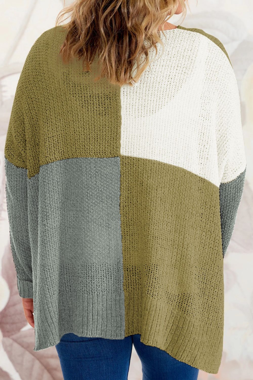 Always Ahead Color Block Knit Sweater