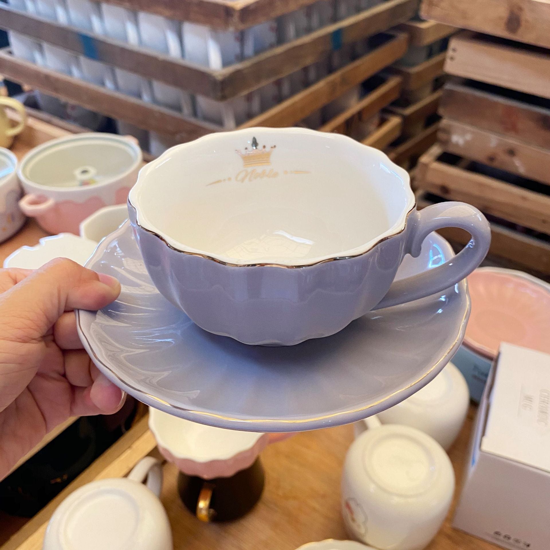 Luxurious Ceramic Coffee-Tea Cup Set