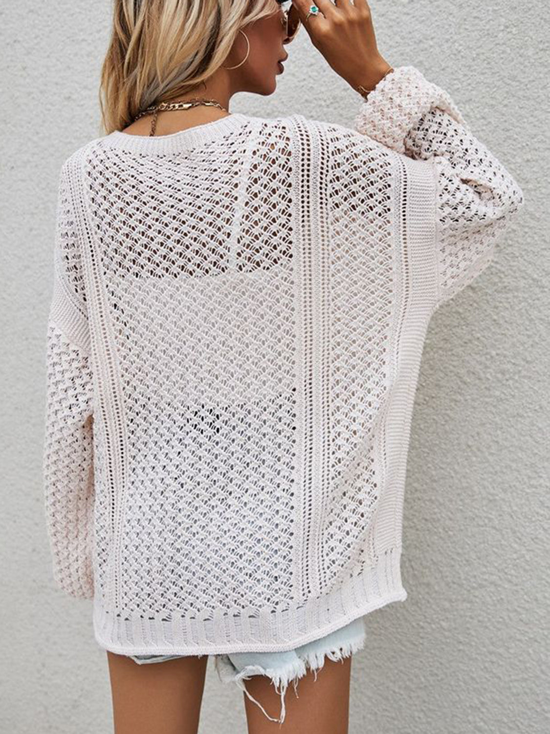 Let Me Love You Openwork Cardigan