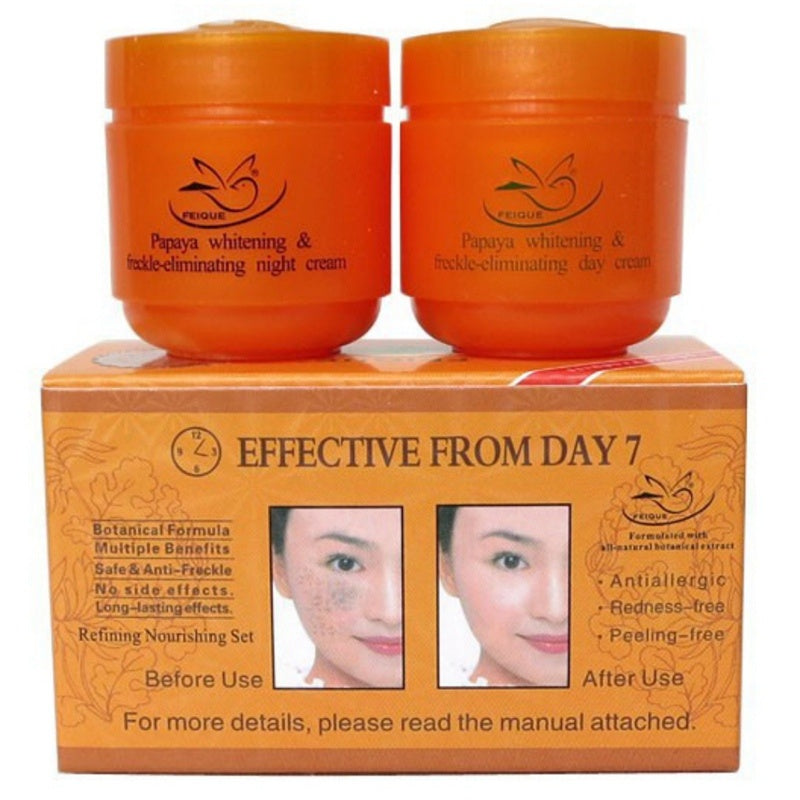 Brighten Papaya Pieces 2-Piece Day & Night Cream Set