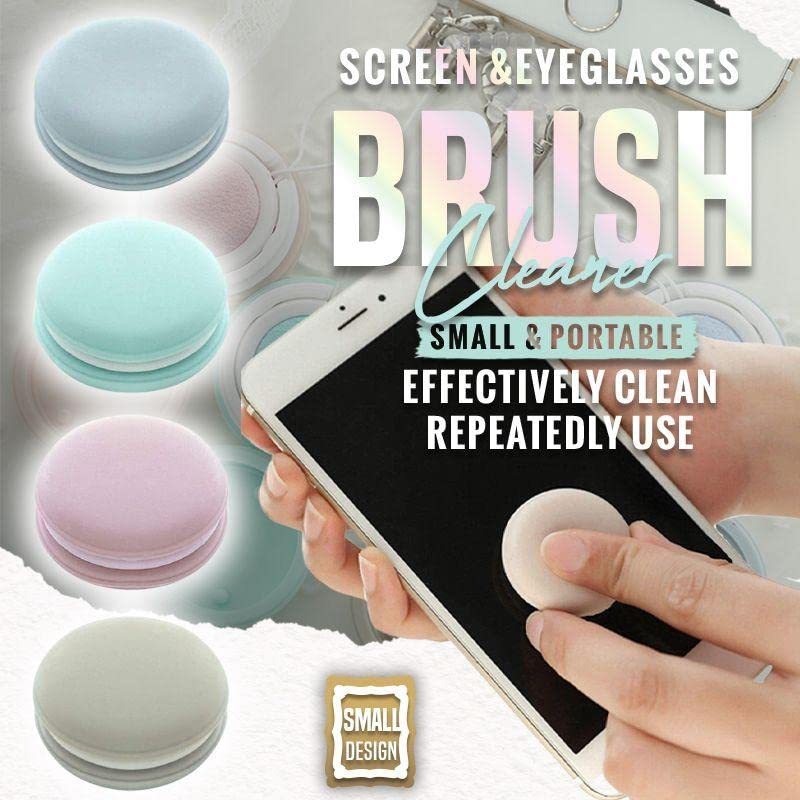 Macaron Shape Screen Glasses Lens Cleaner Keychain