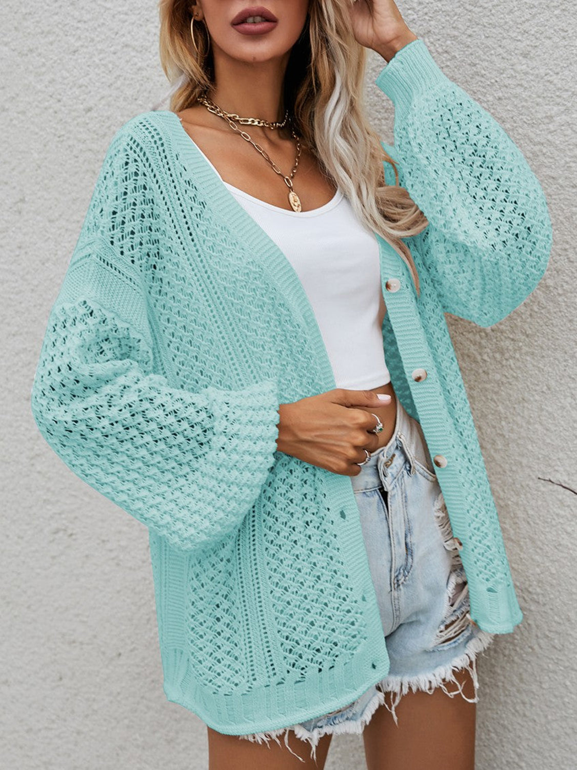 Let Me Love You Openwork Cardigan