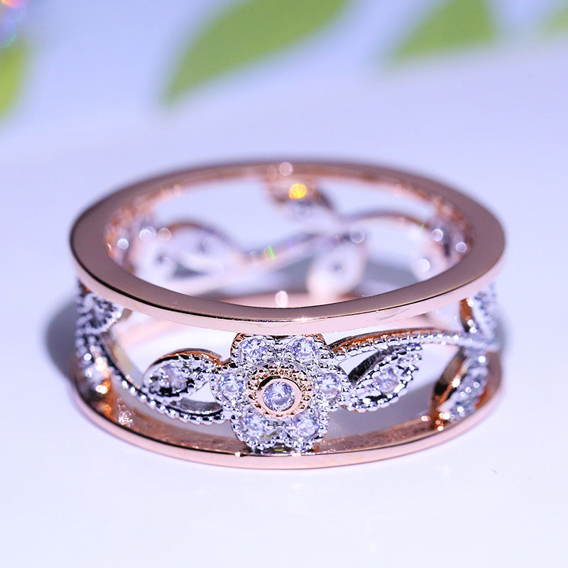 Diamond Lucky Flower Ring