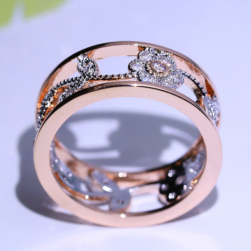 Diamond Lucky Flower Ring