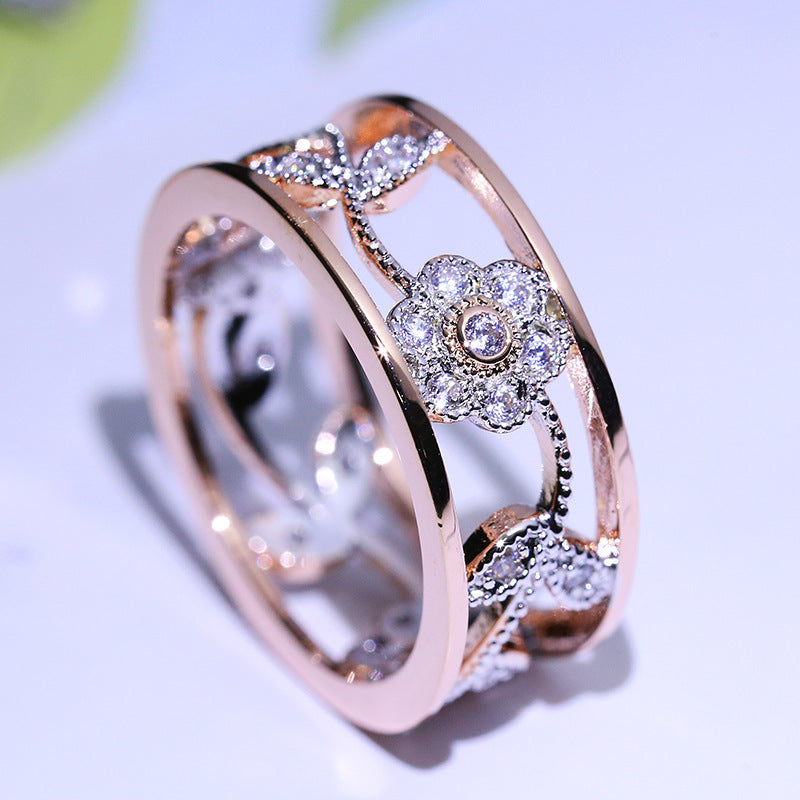 Diamond Lucky Flower Ring