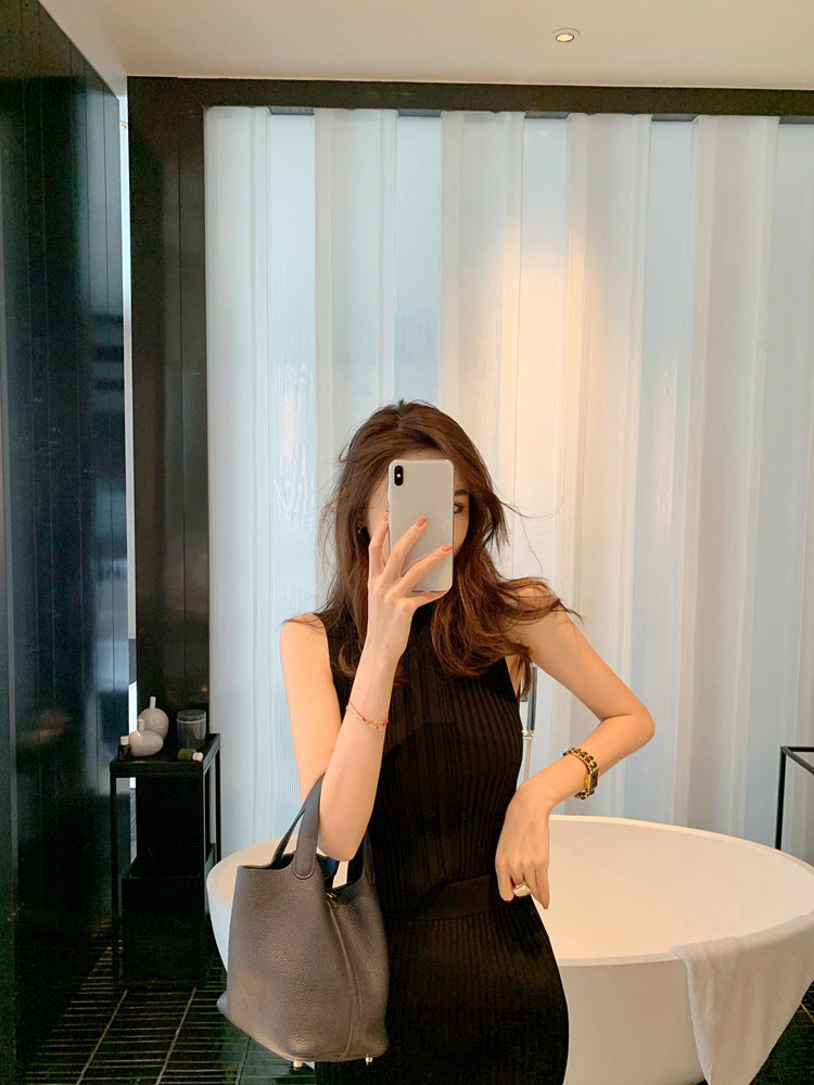 Snow White  Ladies Knit Top with Skirt -Two Piece Set