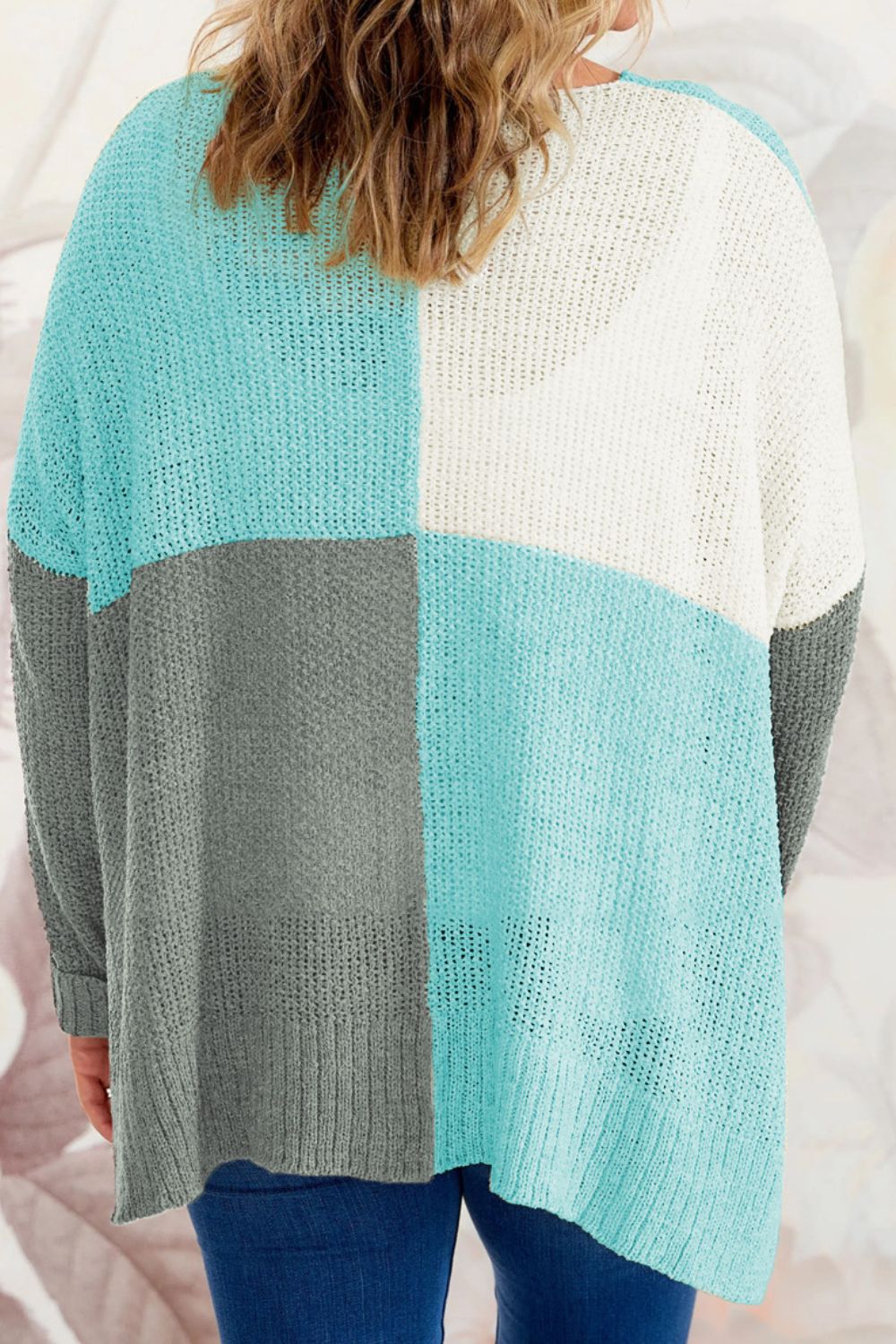 Always Ahead Color Block Knit Sweater