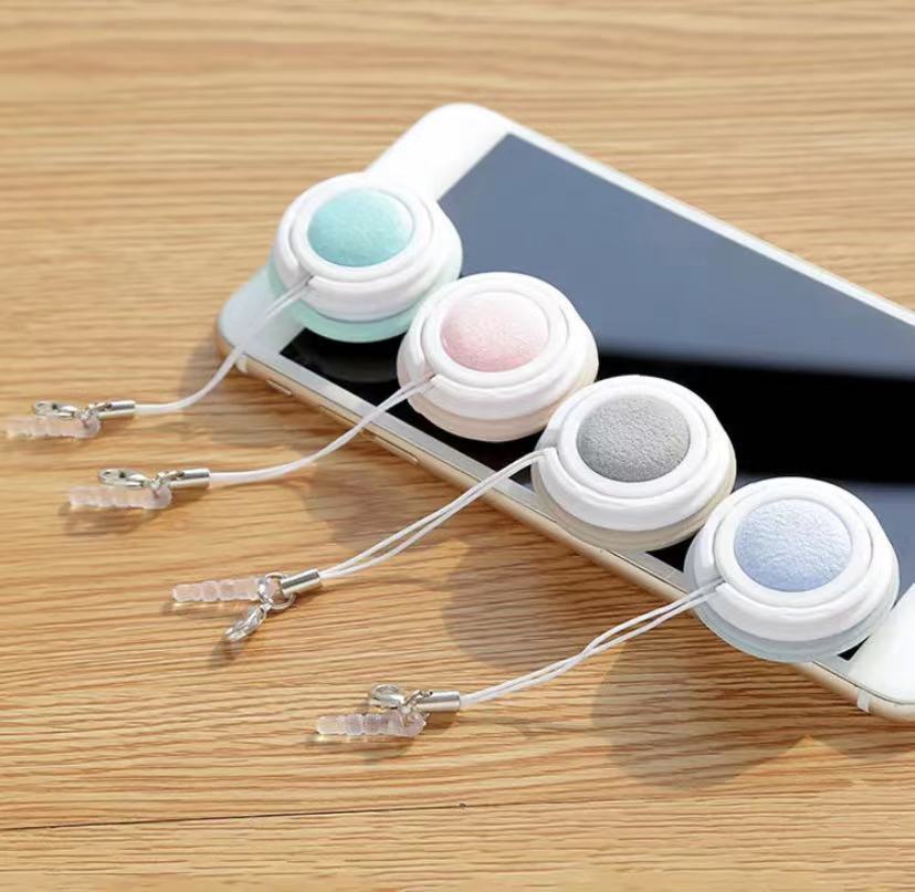 Macaron Shape Screen Glasses Lens Cleaner Keychain