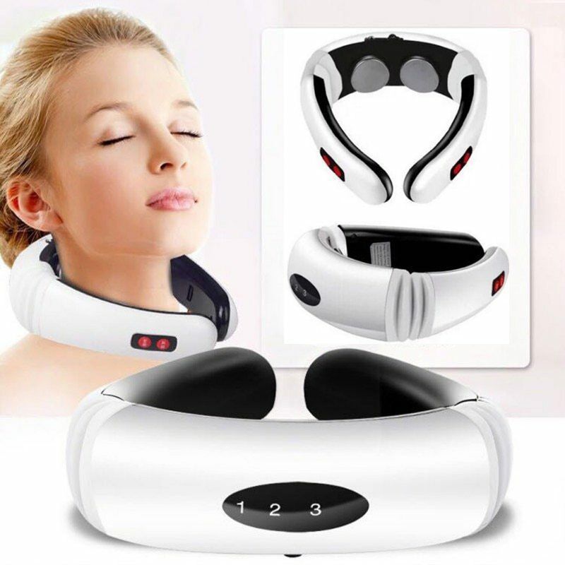 Neck Massager Device with 2 Electrode Pads