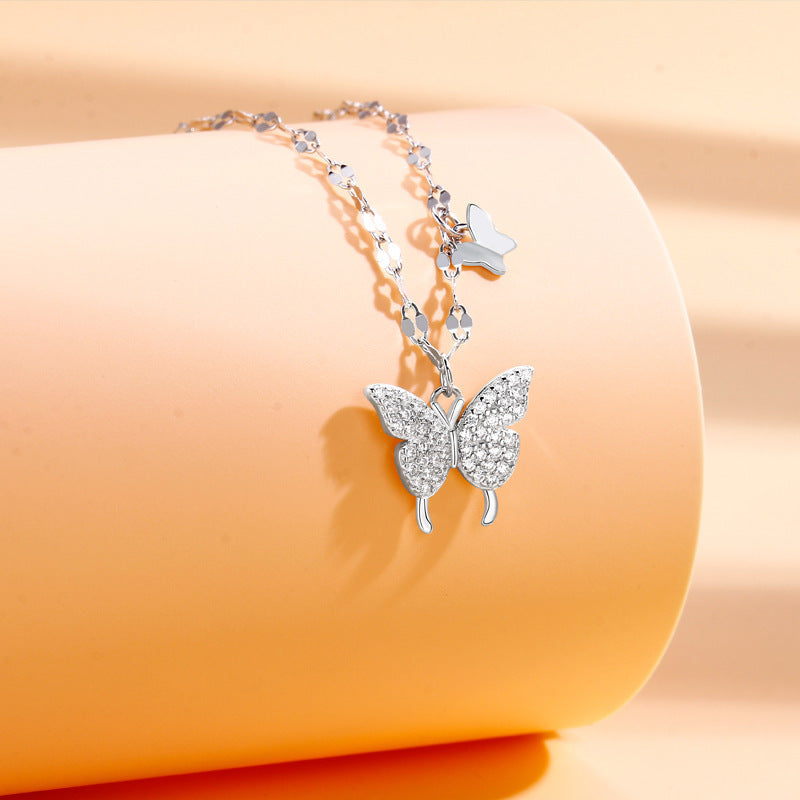 Silver Butterfly Necklace