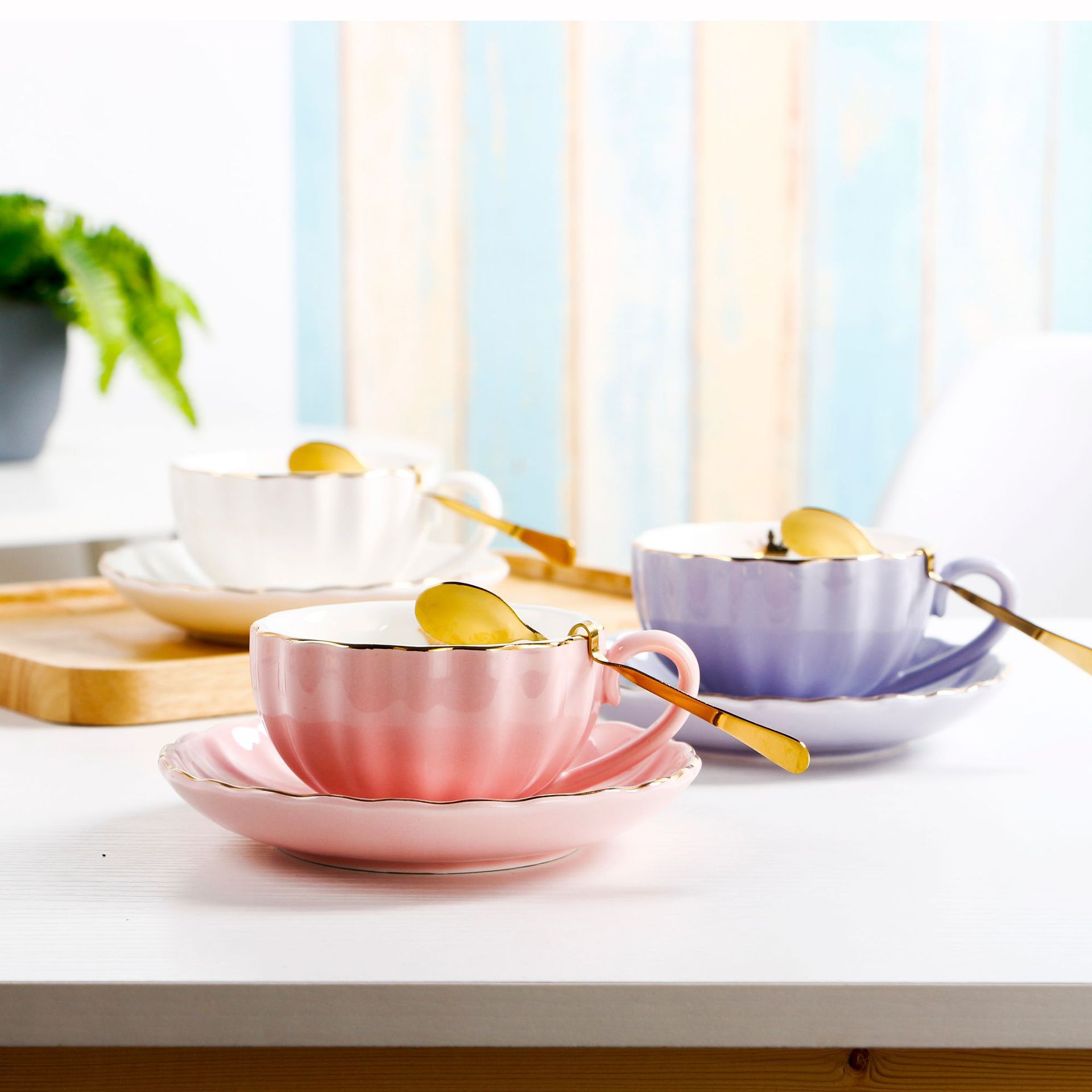 Luxurious Ceramic Coffee-Tea Cup Set