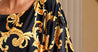 Sea Blue Mall Baroque Print Loose Batwing Sleeve Top  SeaBlueMall.com