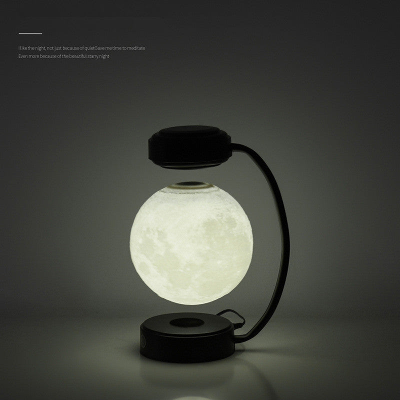 3D LED Moon Night Light Rotating Floating Ball Lamp