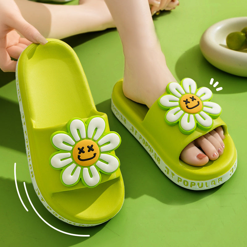 Cute Daisy Flower Anti-Slip Thick Sole Sandals