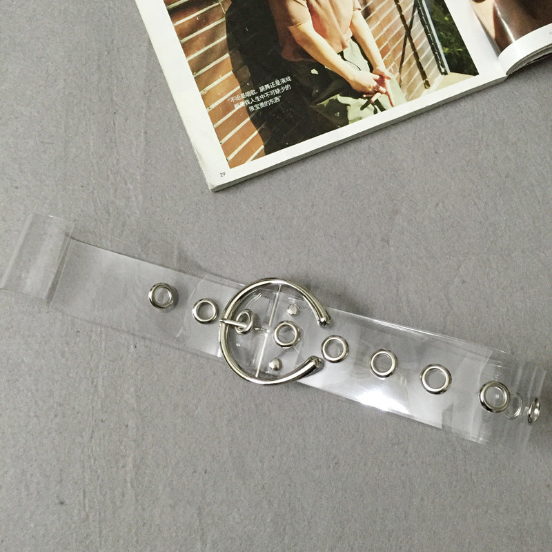 Wide Transparent PVC Designer Clear Corset Belt