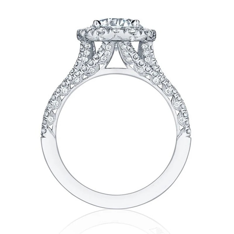 Brilliant CZ Luxury Cocktail Engagement Ring