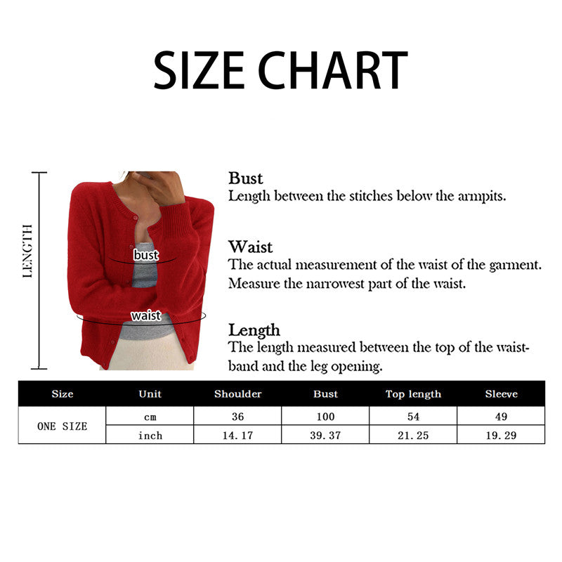 Perfect Fit  Knitted  Cardigan  Single Breasted  with Long Sleeve