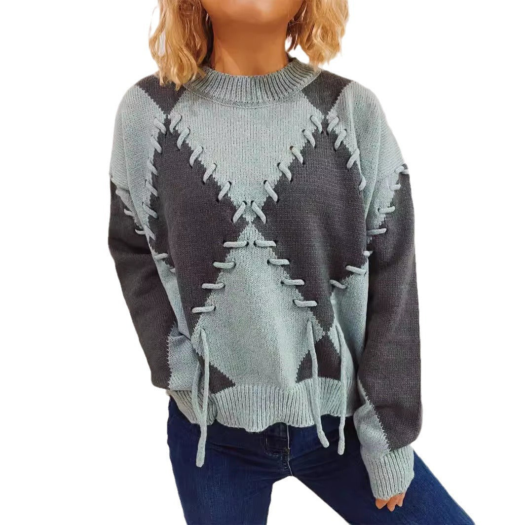 UNIQUE STYLE Knitted Pullover Sweater