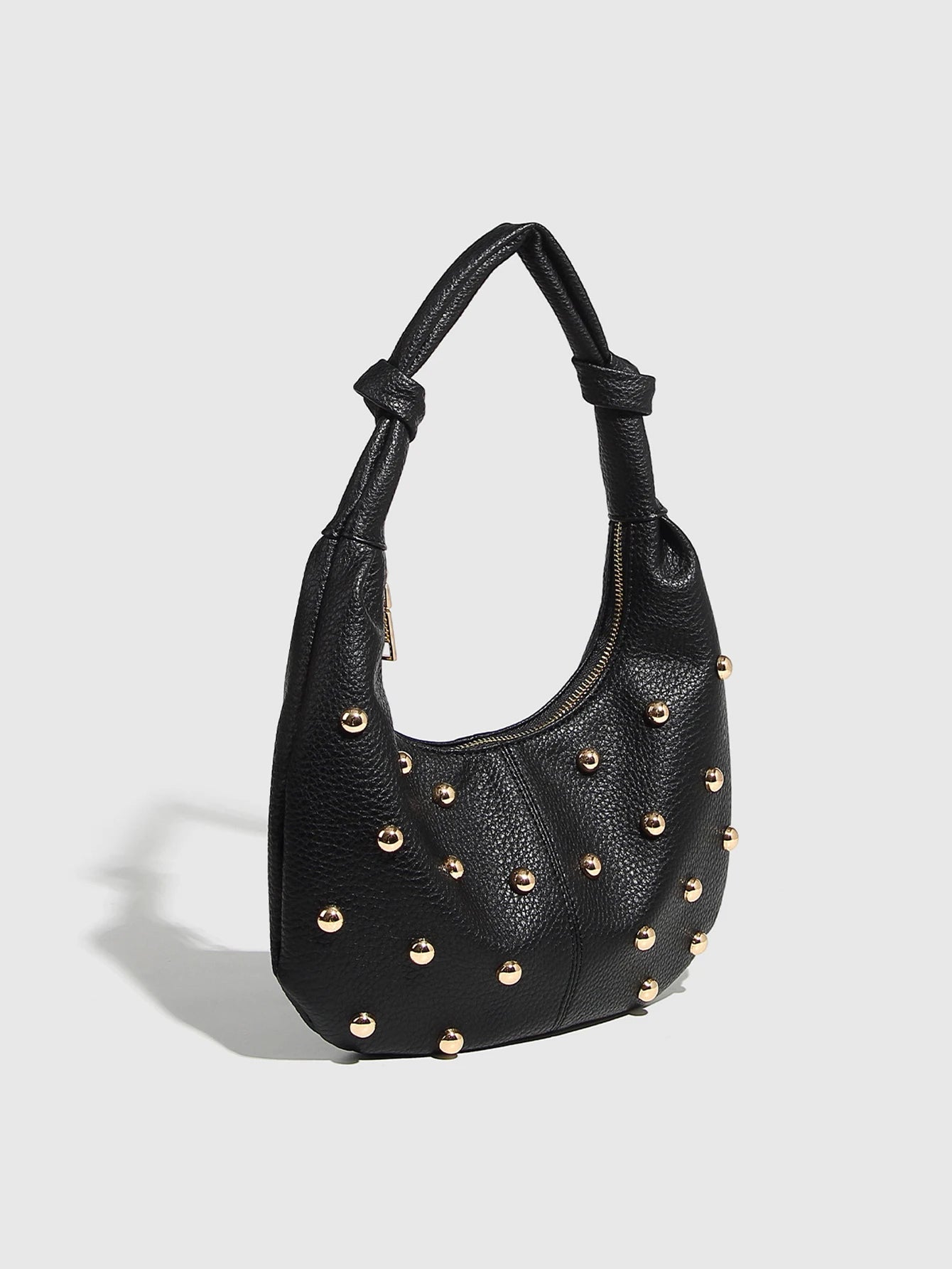 Half Moon Versatile Studded Tote Bag