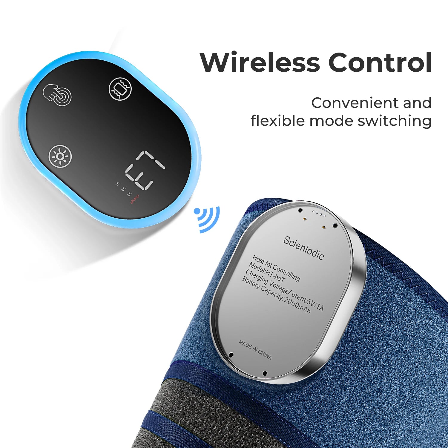 Red Light Therapy LED Joint Vibration Wireless Knee Massager