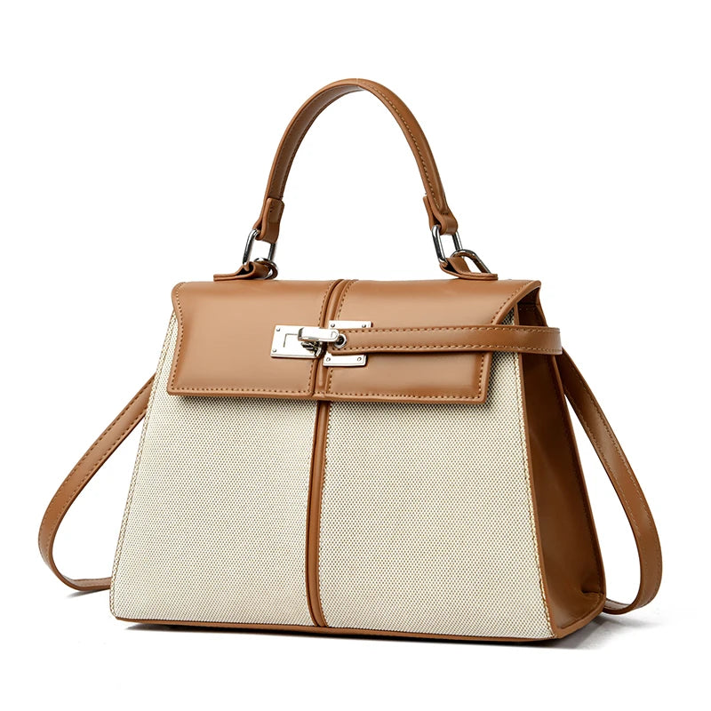 Gold Lock Luxury Design Handbag